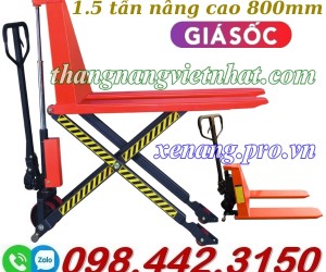 Xe nâng tay cắt kéo 1.5 tấn nâng cao 800mm HL1.5T - xả kho giá cực sốc