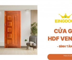 Cửa Gỗ HDF Veneer Tại Bình Tân | Thẩm Mỹ & Độ Bền Cao
