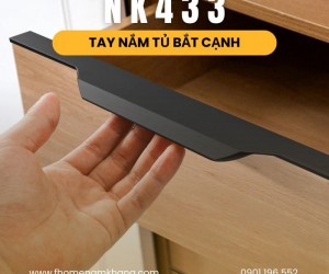Tay nắm tủ bắt cạnh dạng thanh dài NK433 | Zalo 0901 196 552