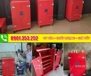 Tủ chứa đồ nghề 5 ngăn NPRO - màu đỏ