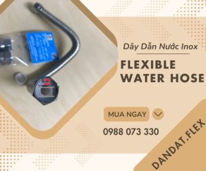 Dây Dẫn Nước Inox 304, Dây Cấp Nước Nóng Lạnh, Ống Mềm Dẫn Nước Inox