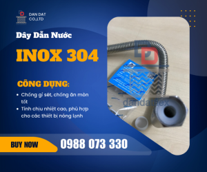 Dây Dẫn Nước Inox 304| Dây Cấp Nước Inox Chịu Nhiệt| Ống Dẫn Nước Nóng Lạnh
