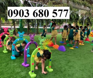 Cổng chui hình con vật ngộ nghĩnh cho trẻ em mầm non