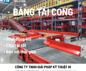 Băng tải cong sử dụng belt PVK