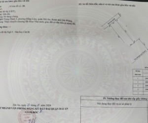 Bán Đất Tái Định Cư Lô 16 Lê Hồng Phong – Đằng Lâm, Hải An, Hải Phòng – Đường 15m, Hướng Đông Nam