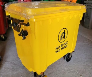 Ứng dụng thực tế thùng rác 240L tại các khu dân cư