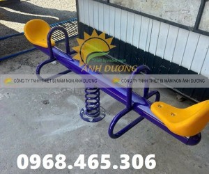 Bập bênh lò xo trẻ em nhập khẩu, bập bênh đòn mầm non