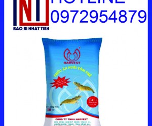 Bao bì thức ăn thủy sản, bao PP dệt đựng hạt zeolite