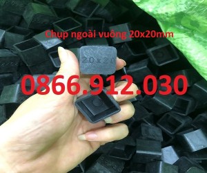 Các loại nút nhựa bịt đầu sắt hộp vuông 20x20mm 
