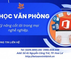 TIN HỌC VĂN PHÒNG – KỸ NĂNG CỐT LÕI TRONG MỌI NGHỀ NGHIỆP