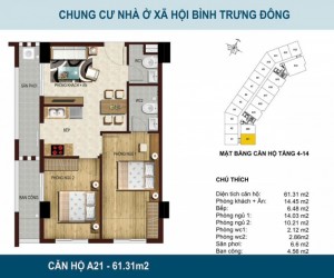 Bán Chung Cư Bluesky tower Q2, Liền Kề GLobal, Giá Sốc. Căn Góc tầng đẹp 2PN 2WC 2,4 tỷ, 66m2