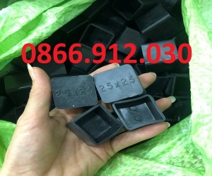 Nắp chụp sắt hộp vuông 25x25mm, bịt đầu sắt hộp 25x25mm giá rẻ
