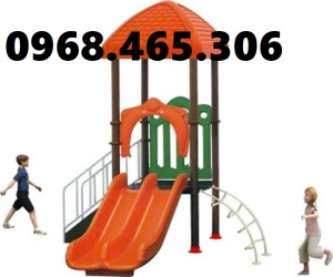 Nhà chòi cầu trượt trẻ em ngoài trời