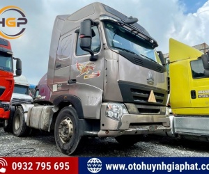 Bán chiếc xe đầu kéo Howo A7 máy 375hp 2015 cũ