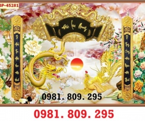 Tranh gạch men ốp phòng thờ 