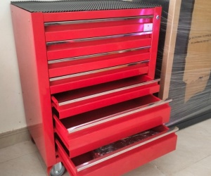 Tủ đồ nghề 7 ngăn màu đỏ KT 700x450x920mm