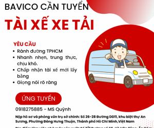 Tuyển Tài Xế B2 Giao Hàng Xe Tải Ở Củ Chi