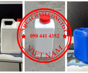 Phân phối can nhựa 0.5 lít đen, can 1 lít đựng chất tẩy, can nhựa 2 lít nắp ấn