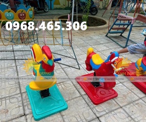 Bập bênh trẻ em hình con voi, con ngựa bằng nhựa