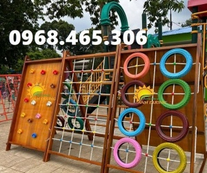 Thang leo gỗ trẻ em, thang leo trèo bằng gỗ cho bé