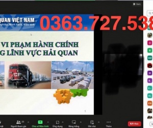 KHAI GIẢNG LỚP KHAI HẢI QUAN