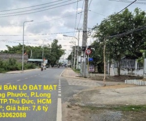 LÔ ĐẤT ĐẸP  - CẦN BÁN LÔ ĐẤT MẶT TIỀN  Đường Long Phước, P.Long Phước (Q. 9 cũ), TP.Thủ Đức, HCM