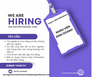 Tuyển Nhân Viên Kinh Doanh Kênh Đại Lý 