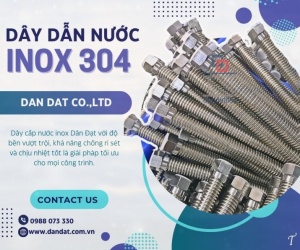 Dây dẫn nước/ Dây dẫn nước mềm inox/ Ống cấp nước nóng lạnh/ Ống dẫn nước mềm chịu nhiệt