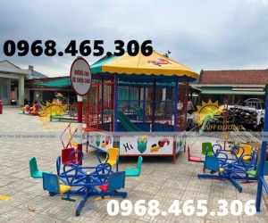 Đu quay trẻ em, nhà banh sắt trẻ em ngoài trời