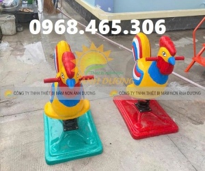 Thú nhún lò xo ngựa, voi, gà cho bé