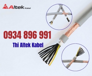 Cáp điều khiển, cáp tín hiệu 12×0.75mm2 có lưới chống nhiễu Altek Kabel
