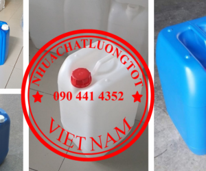 Can 10 lít đựng nước rửa vàng, can nhựa 20L đựng dung dịch ngâm, can 25 lít đựng chất làm mềm