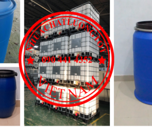 Công ty nhập khẩu thùng phuy nhựa 220L đựng thuốc nhuộm, thùng nhựa 120 lít đựng cát, vật liệu 