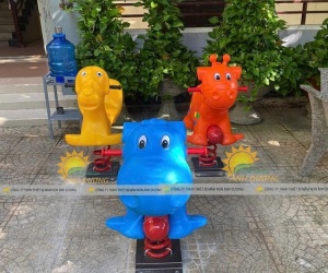Thú nhún lò xo nhập khẩu, thú nhún con hươu, thú nhún con ngựa trẻ em