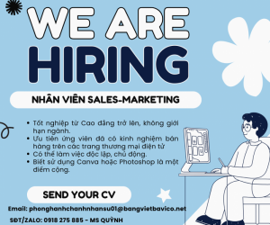 Tuyển Nhân Viên Kinh Doanh Kênh Online 