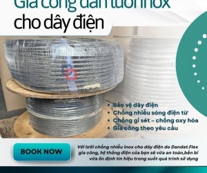 Dây điện bọc inox/ Dây điện bọc lười inox 304/ Gia công lưới đan inox cho dây điện