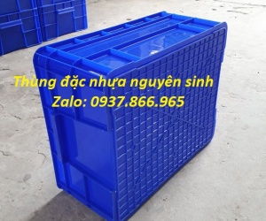 Thùng đặc nguyên sinh nhập khẩu, thùng cơ khí có nắp đậy, thùng nhựa