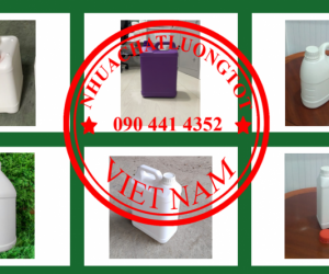 Bình nhựa 5L vuông trong, can 2 lít đựng nước rửa chén, vỏ can nhựa 1L tròn 