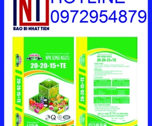 Bao PP dệt ghép màng BOPP đựng phân bón giá tốt
