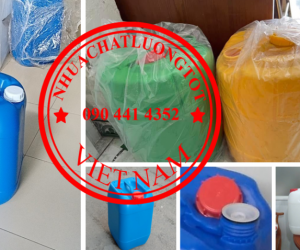 Can nhựa 10 lít đựng gel đậm đặc, can 20 lít đựng thuốc trừ sâu, thùng 25L đựng chất lỏng hóa học