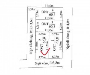 Lô góc 60m² – sát KCN Ngũ Phúc, giá chỉ 1,09 tỷ  ZALO 0567 222 555