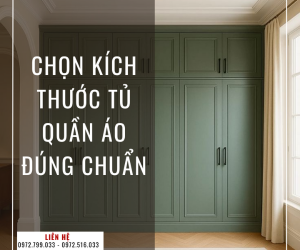 Chọn Kích Thước Tủ Quần Áo ĐÚNG Chuẩn