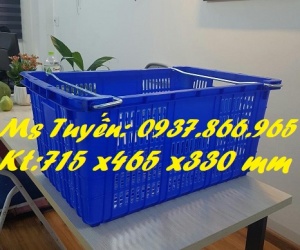 Sọt nhựa nguyên sinh có quai xách