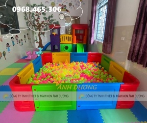 Nhà banh nhựa lắp ghép trẻ em, quây bóng nhựa trẻ em