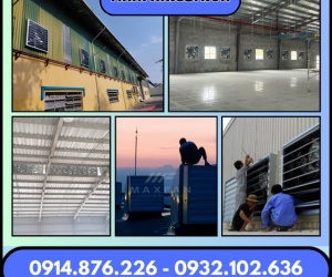Thi công hệ thống quạt hút công nghiệp trong nhà xưởng