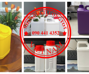 Can Nhựa 1 Lít Đựng Dung Dịch Tẩy Rửa Gia Đình