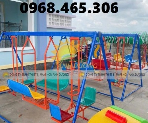 Xích đu trẻ em, thang leo trẻ em ngoài trời