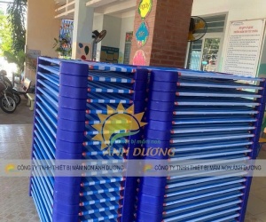 Giường ngủ mầm non, giường lưới mầm non giá rẻ