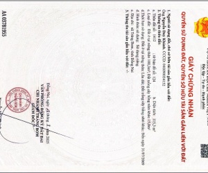 đất thổ cư 100m2 - gần trung tâm trảng bom - giá chỉ 950 triệu