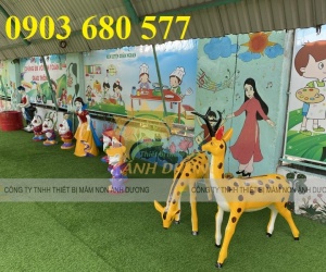 Tượng nhân vật cổ tích cho sân vườn trường mầm non, sân chơi trẻ em